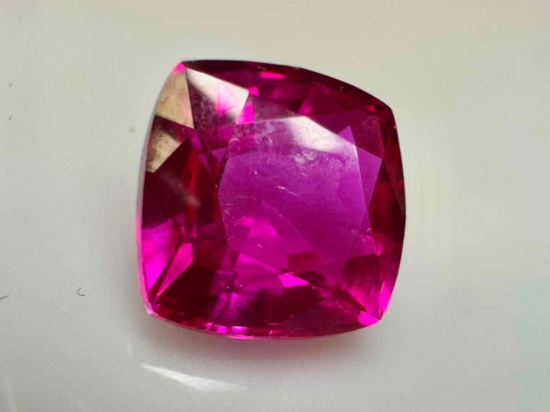 9.8ct Cushion Cut Pink Sapphire Gemstone