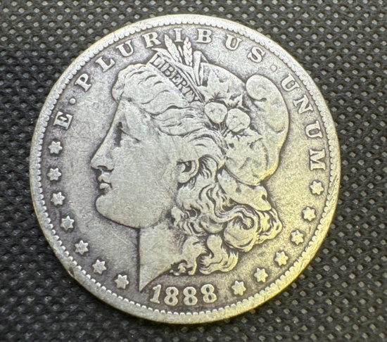 1888-O Morgan Silver Dollar 90% Silver Coin 0.92