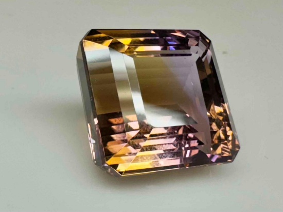 28.7ct Square Cut Multi Color Amethyst Gemstone