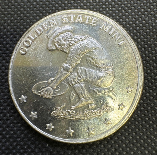 Golden State 1 Troy Oz .999 Fine Silver Prospector Bullion Coin