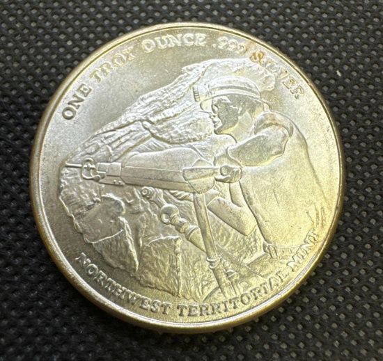 NorthWest Mint Prospector 1 Troy Oz .999 Fine Silver Bullion Coin