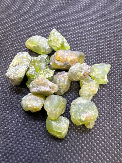 Raw Uncut Peridot Gemstones Nice Green Colors 117.55CT