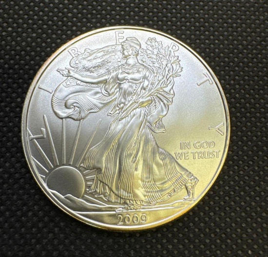 2009 American Eagle Walking Liberty 1 Troy Ounce .999 Fine Silver Bullion Coin