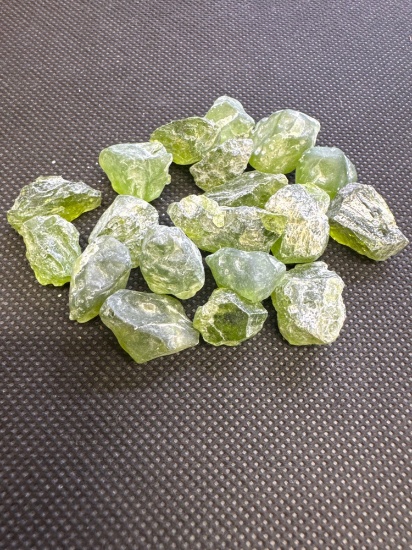 Green Uncut Peridot Gemstone 351.30 ct