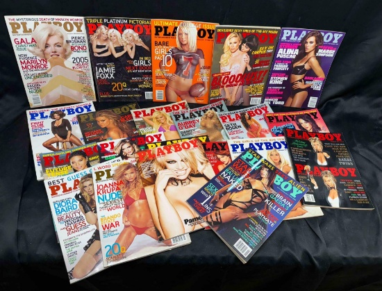 22 Playboy Magazines 1990s-2000s Centerfolds