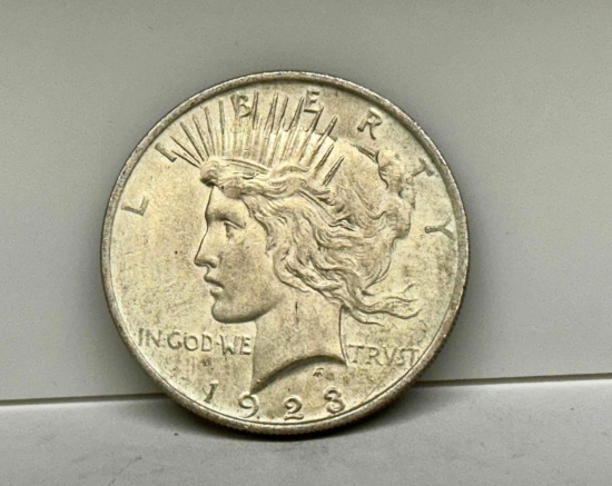 1923 Silver Peace Dollar 90% Silver Coin 94 Oz