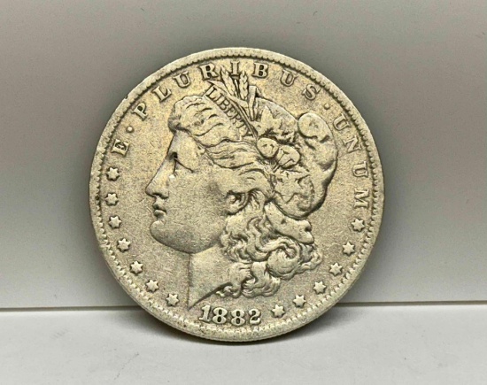 1882-O Morgan Silver Dollar 90% Silver Coin 0.92 Oz