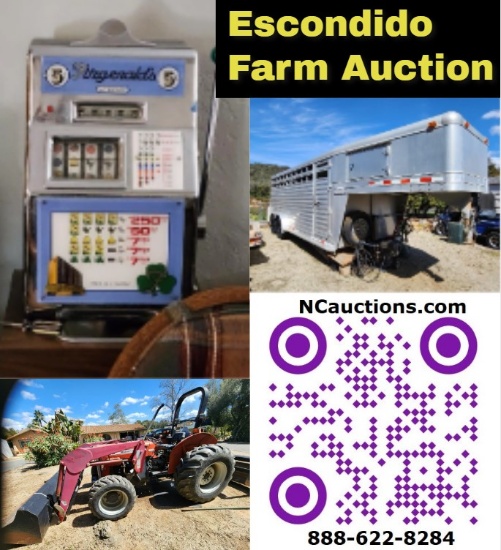 2024 Escondido Farm Estate Sale Auction