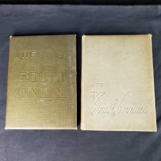 2 vintage yearbooks 1949 and 1947 both from South High Youngstown Ohio