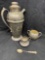 Silver Plated Pitcher, Spoon and more