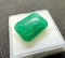 Emerald Cut Deep Green Emerald Gemstone 12.40ct