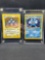 WOTC Base Set Holo Magneton & Poliwrath Pokemon Cards