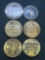 Bronze Mission And Saints medals 6 Coins