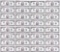 Uncut Sheet of 2 Dollar Bills Banknotes 32 Count