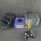 Nintendo Game Cube with approx.12 games one controller two TW210 Think Write gaming headsets