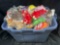 Large bin of Beanie Babies