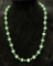 Fancy Jade Bead Necklace