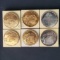 6 California Mission silver/bronze medals by Medallic Art Co. New York