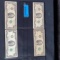 4 Two Dollar U.S. 1976 bills