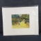 Small matted artwork of Vinceent Van Goghtitled Entrance To The Public Gardend