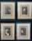 Set of 4 Signed Billington Bird Framed Art