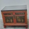 Vintage Chinese 2 door cabnet with black granite top