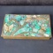 Mexican Brass and Inlaid Lapis Box