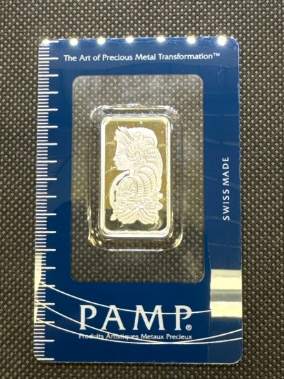 PAMP Suisse 10 Gram 999 Fine Silver Bullion Bar