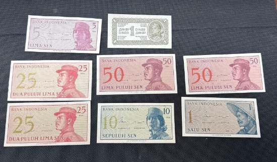 Foreign Bank Notes Yugoslavia, Indonesia