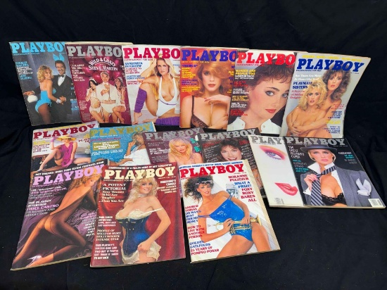 15 Vintage 1980s Playboy magazines Centerfolds