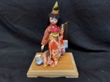 Vintage Japanese Gofun Shiokumi Display Doll