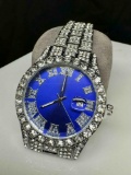 Mens Super Blingy Rhinestone Watch
