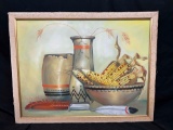 Signed Native American Framed Art Marissal