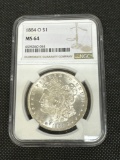 NGC MS64 1884-O Morgan Silver Dollar
