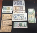 Foreign Bank Notes Paraguay Bulgaria, Cambodia, Philippines
