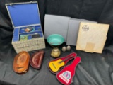 Reed n Barton Silver Plated Bowl, Collectors Plates, Fancy Jewelry box more