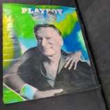LE 8/50 silkscreen on canvas portrait Hugh Hefner made gifted signed Steve Kaufman Cindy Margolis