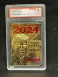 2021 Merrick Mint Donald Trump For President 2024 23 Karat Gold GEM 10