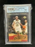 2003-04 Ud Lebrons Diary #LJ1 Lebron James Rookies GEM 10