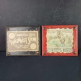 2 wooden Buffalo Bill Codys Wild West Show signs