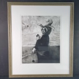 Framed LE 6/30 artwork titled Self Portrait signed Lilly Rosa
