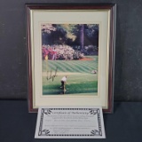 Framed 8x10 autographed photo of Fred Couples with COA
