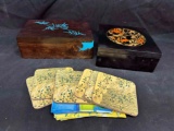 Very Fancy Storage Boxes 1 Heavy Wood 1 Plastic