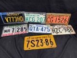 Vintage License Plates 1955-1991 Various States