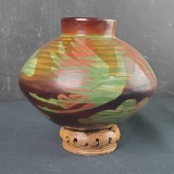 Vintage handmade pottery signed Heberth Paz A Chulucanas PeruChulucoanas