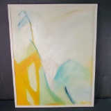 Framed artwork oil/canvas titled Andesi signed Sylvester Huerta