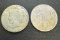 2x 1922 Silver Peace Dollars 90% Silver Coin 1.88 Oz