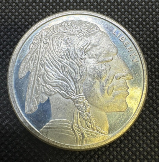Golden State Mint 1 Troy Oz .999 Fine Silver Buffalo Indian Head Bullion Coin