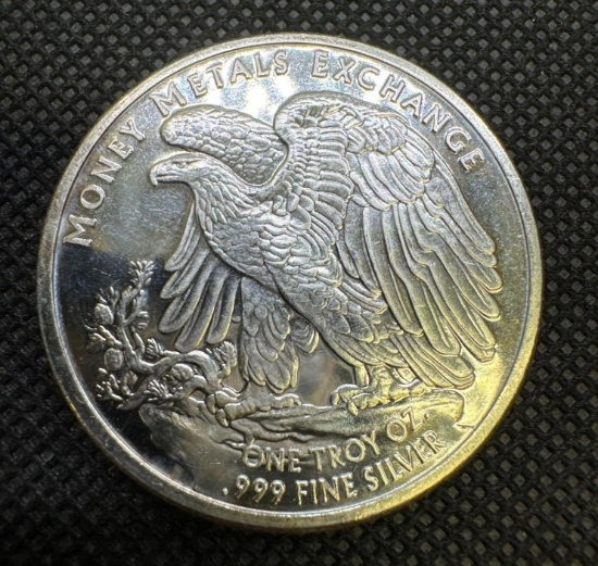 Money Metals Exchange 1 Troy Ounce .999 Fine Silver American Eagle Bullion Coin