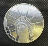 2017 1 1/2 Oz .999 Fine Silver Solomon Island statue of Liberty $4 Bullion Coin 1.64 Oz
